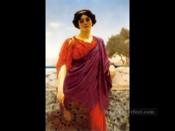  1903 Painting - The Rendezvous 1903 Neoclassicist lady John William Godward